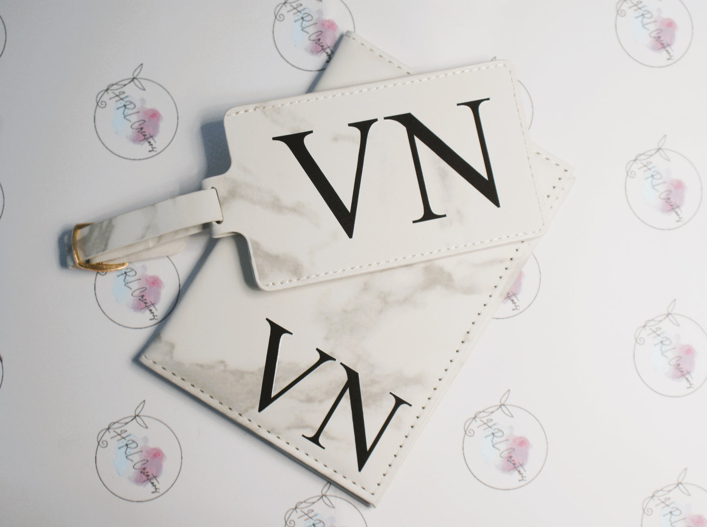 Passport Cover and Luggage tag Set