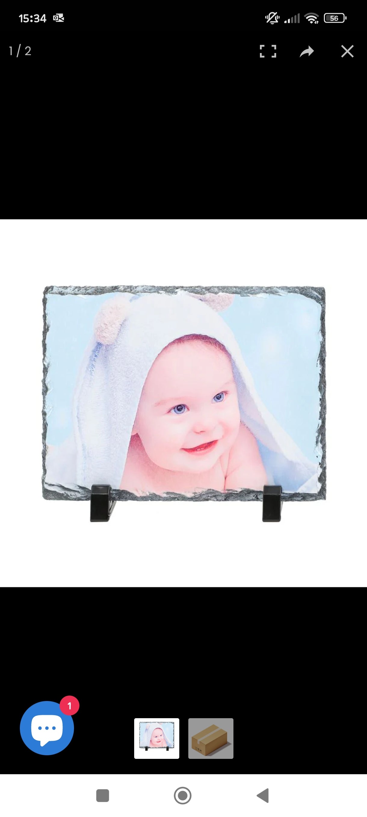 Rectangle Photo Slate 15 x 20cm