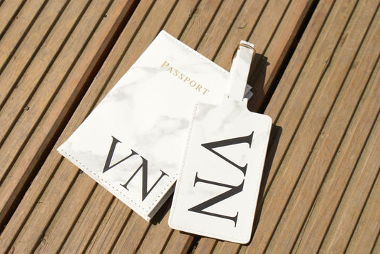 Passport Cover and Luggage tag Set
