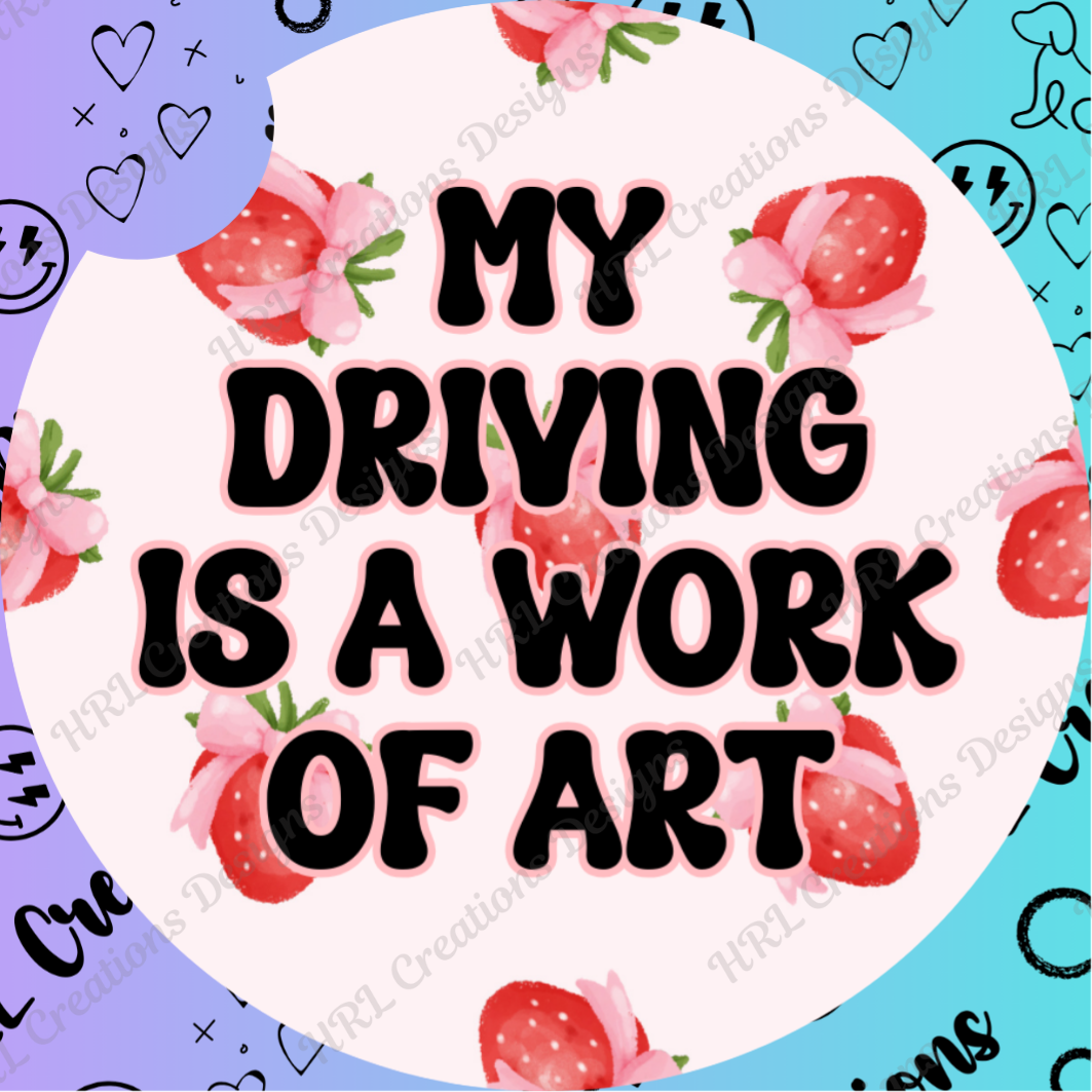 Work Of Art Car Coaster