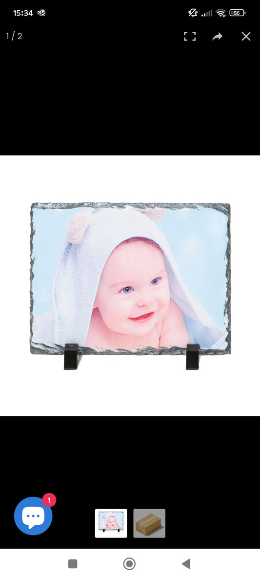 Rectangle Photo Slate 15 x 20cm