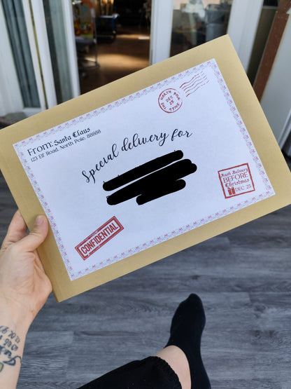 Letter from Santa with Nice List Certificate