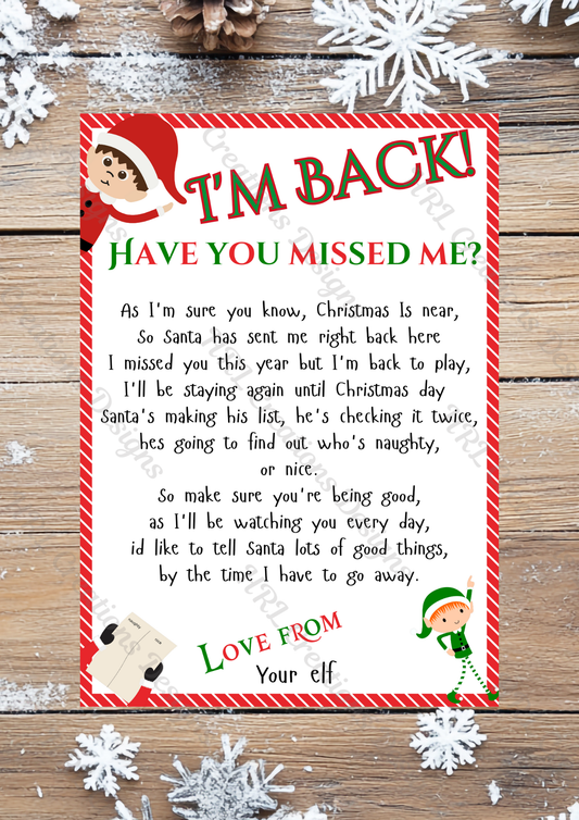 Elf return letters